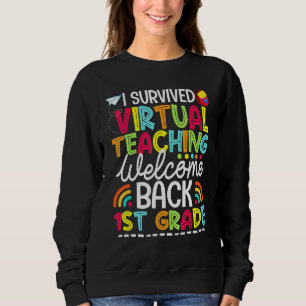 Ich überlebte Virtual Teaching Willkommen zurück 1 Sweatshirt