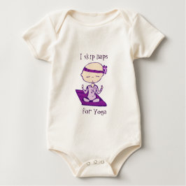 ich überspringe Nickerchen für Yoga Baby Strampler