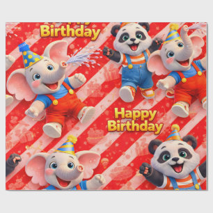 Ich und Dave, Happy Birthday lustiges Premium-Gesc Geschenkpapier