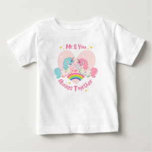 Ich und du immer zusammen baby t-shirt
