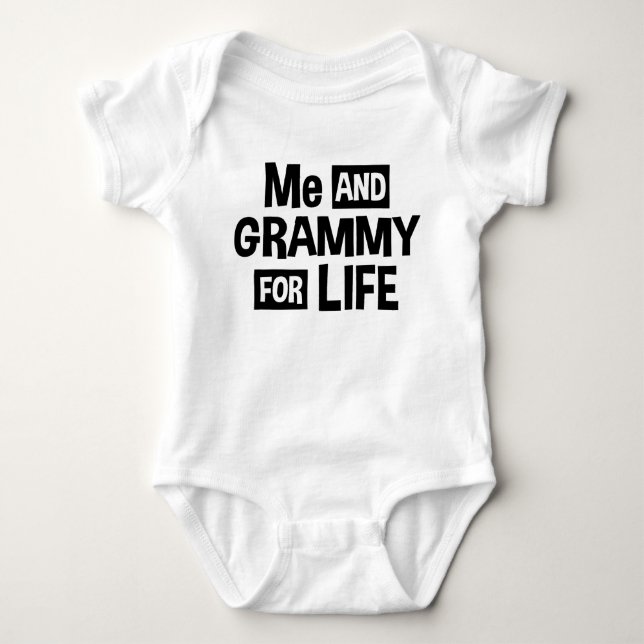 Ich und Grammy für das Leben Baby Strampler (Vorderseite)