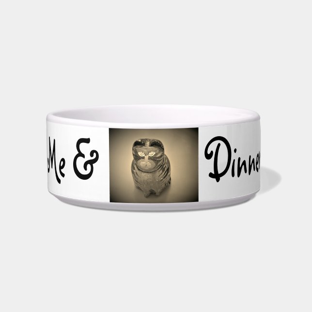 Ich und mein Abendessen Katzenschale Napf (Vorderseite)
