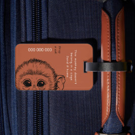 Ich und mein Affe lustige Version 2 Gepäckanhänger