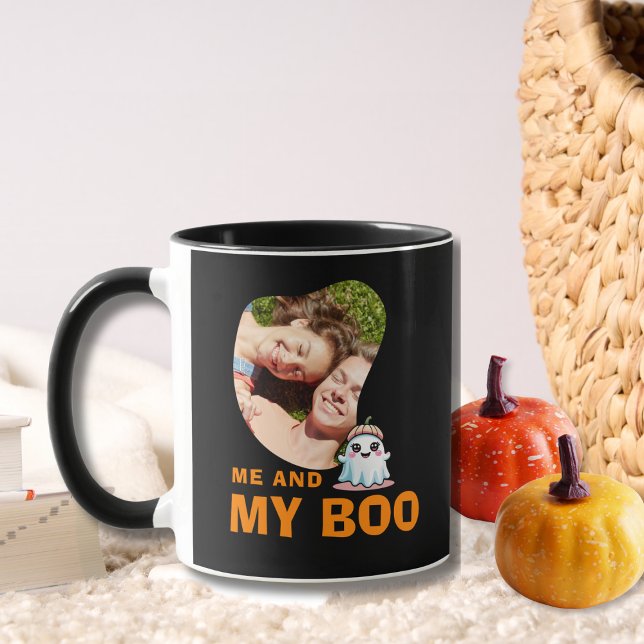Ich und mein Boo Halloween-Foto Tasse (Von Creator hochgeladen)