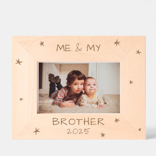 Ich und mein Bruder schwulen Neues Baby mit dem Ja Geätzte Rahmen