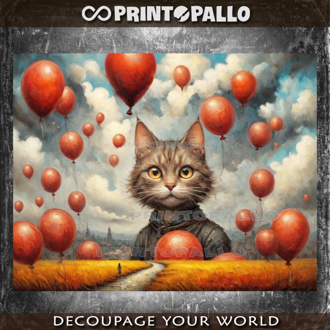 Ich und mein surrealer Montag als Ballonkatze Seidenpapier (Von Creator hochgeladen)