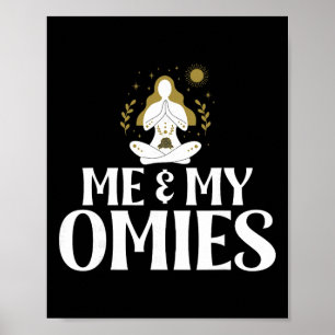 Ich und meine Omies Symbol Namaste Om Religion Med Poster
