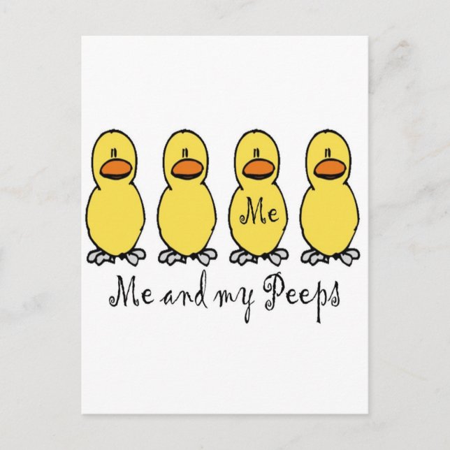 Ich und meine Pieps Postkarte (Vorderseite)