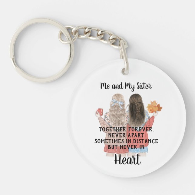 Ich und meine Schwester Schlüsselanhänger (Vorderseite)