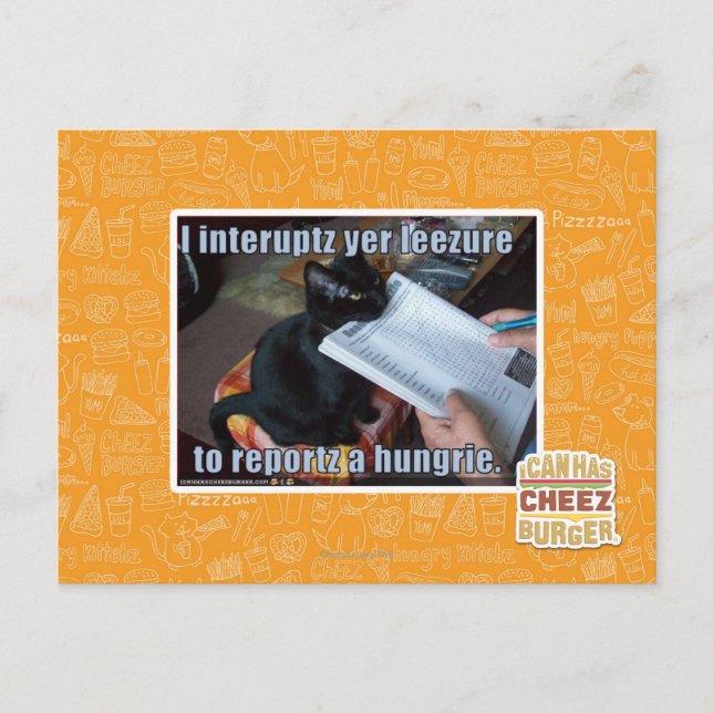 Ich unterbreche Yen Leezure Postkarte (Vorderseite)