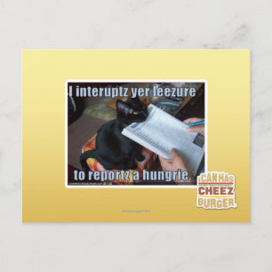 Ich unterbreche Yen Leezure Postkarte