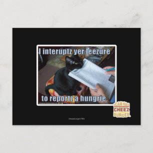 Ich unterbreche Yen Leezure Postkarte