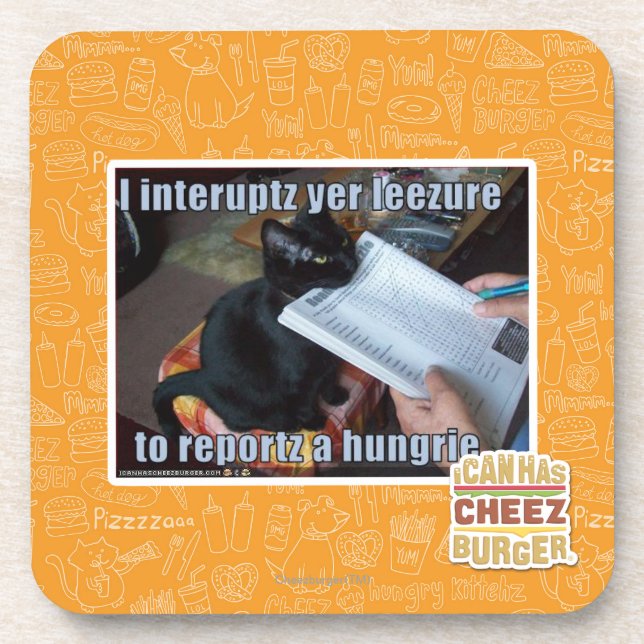 Ich unterbreche YER Leezure Untersetzer (Vorderseite)
