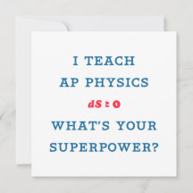 Ich unterrichte AP Physik Was ist deine Supermacht