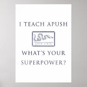 Ich unterrichte AP US History (APUSH) Poster