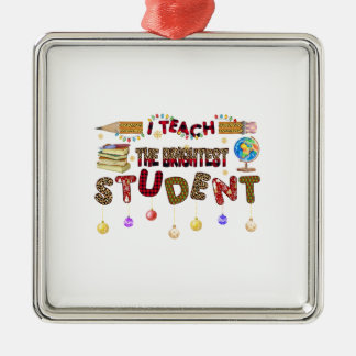 Ich unterrichte den brigsten Schüler Ornament Aus Metall