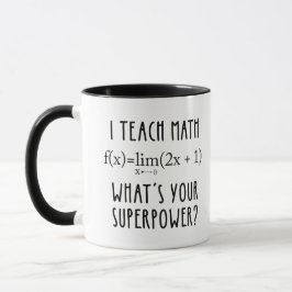 Ich unterrichte der Kaffee-Tasse des Mathe-Lehrers Tasse