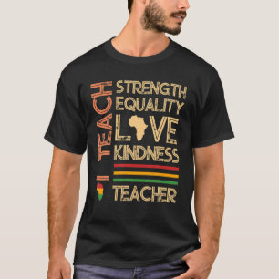 Ich unterrichte die Gleichberechtigung der schwarz T-Shirt