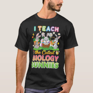 Ich unterrichte die Niedliche Biologie Bunnies Ost T-Shirt