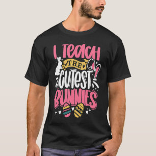 Ich unterrichte die Niedliche kleine Bunnies-Stern T-Shirt