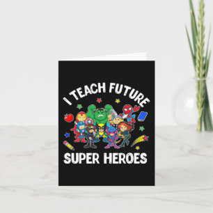 Ich unterrichte Future Super Heroes T-Shirt Gesche Karte