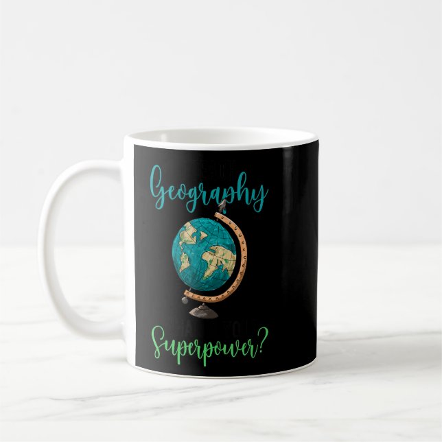Ich unterrichte Geografie-Lehrer Kaffeetasse (Links)