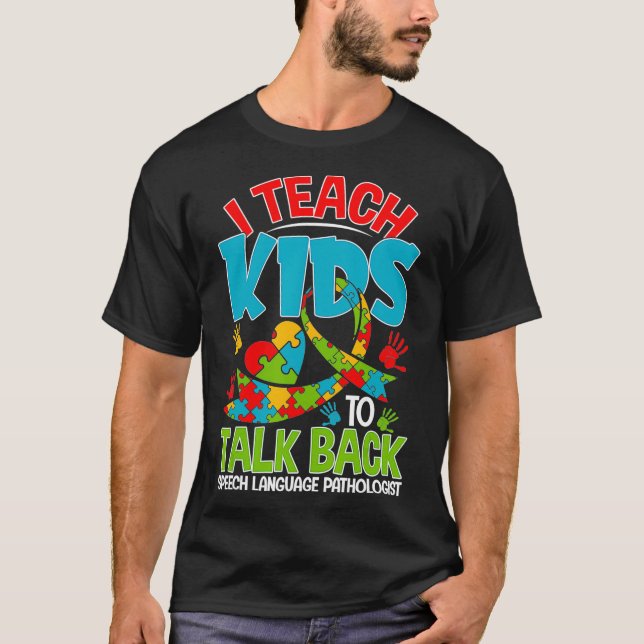 Ich unterrichte Kinder, um sich mit dem Therapeute T-Shirt (Vorderseite)