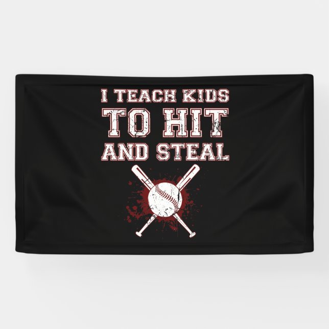 Ich unterrichte Kinder zu schlagen und zu stehlen  Banner (Horizontal)