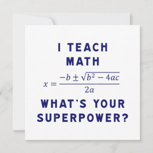 Ich unterrichte Mathematik / Was ist deine Superma