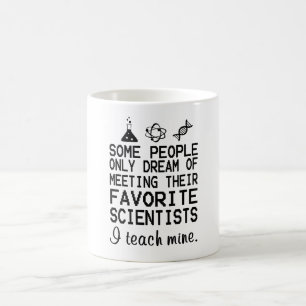 Ich unterrichte meinen Lehrer für Wissenschaft Kaffeetasse