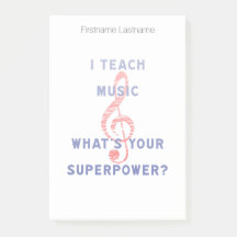 Ich unterrichte Musik, was Ihre Supermacht ist