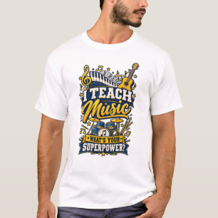 Ich unterrichte Musik. Was ist dein Superhelden-Po T-Shirt