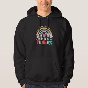 Ich unterrichte Niedliche Bunnies Rainbow E Hoodie