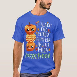 Ich unterrichte Niedliche Kürbis in Patchvorschule T-Shirt