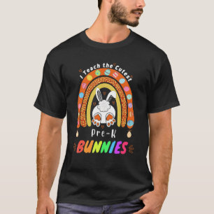 Ich unterrichte Niedlichen Bunnies vor dem Osterta T-Shirt