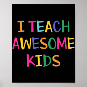 Ich unterrichte Phantastische Kinder-Autismus-Lehr Poster