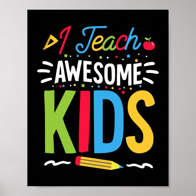 Ich unterrichte Phantastische Kinderschule Witzleh Poster (Vorne)