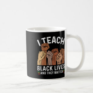 Ich unterrichte schwarze Leben und sie haben ein P Kaffeetasse