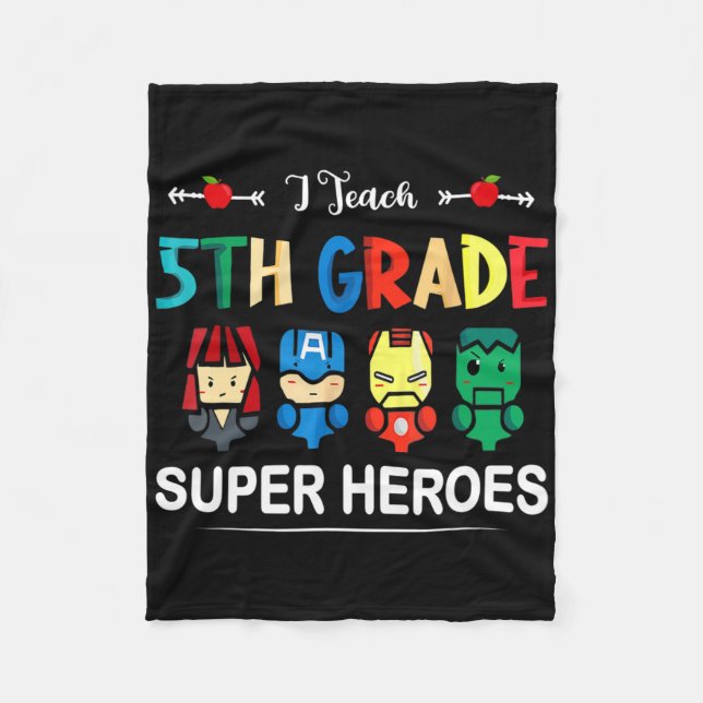 Ich unterrichte Superhelden der 5. Klasse CK an de Fleecedecke (Vorderseite)