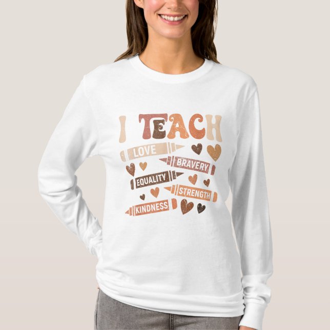 Ich unterrichte T-Shirt (Vorderseite)