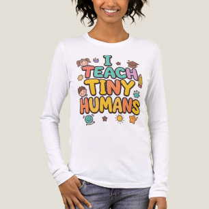 Ich unterrichte winzige Menschen Tri-Blend Shirt
