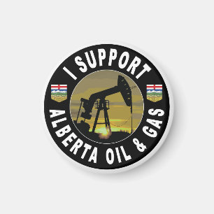 Ich unterstütze Alberta Oil & Gas Magnet