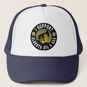 Ich unterstütze Alberta Oil & Gas Truckerkappe