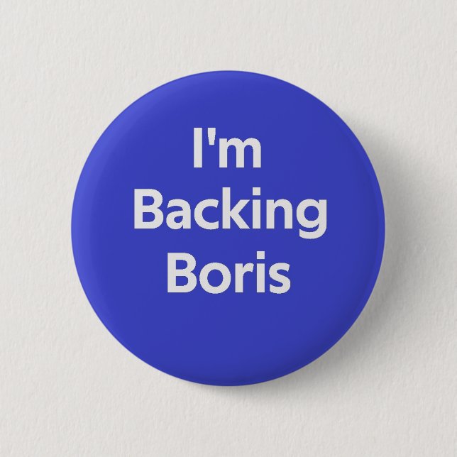 Ich unterstütze Boris Button (Vorderseite)