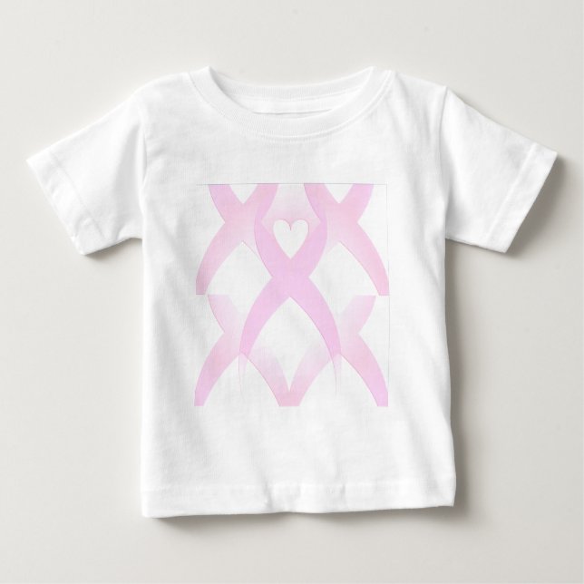 Ich unterstütze, Brustkrebs-Bewusstsein_ Baby T-shirt (Vorderseite)