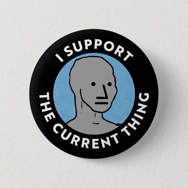 Ich unterstütze das aktuelle NPC-Yard-Zeichen Button (Vorderseite)