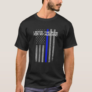 Ich unterstütze das Blau für meine Ehefrau der Pol T-Shirt