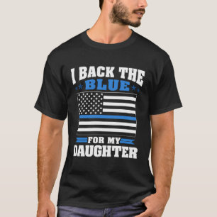 Ich unterstütze das Blau für meine Tochter stolz P T-Shirt