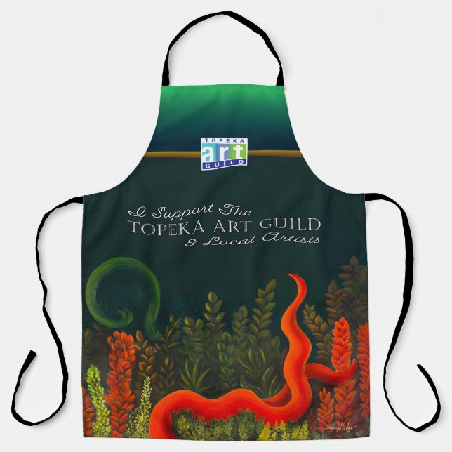Ich unterstütze das Design des Topeka Art Guild Schürze (Vorderseite)