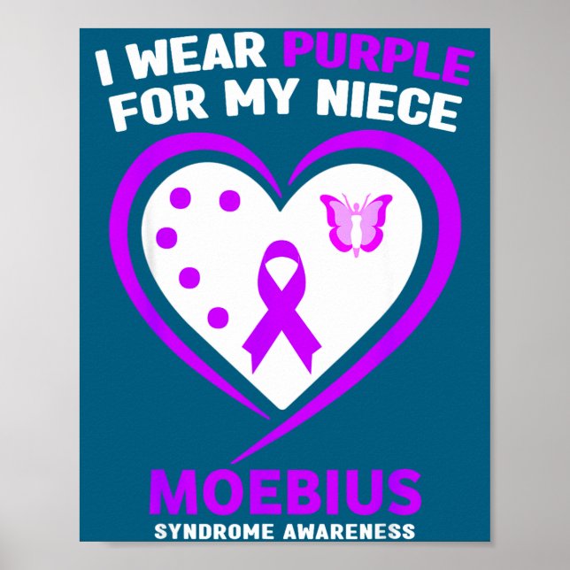 Ich unterstütze das Moebius-Syndrom-Bewusstsein me Poster (Vorne)